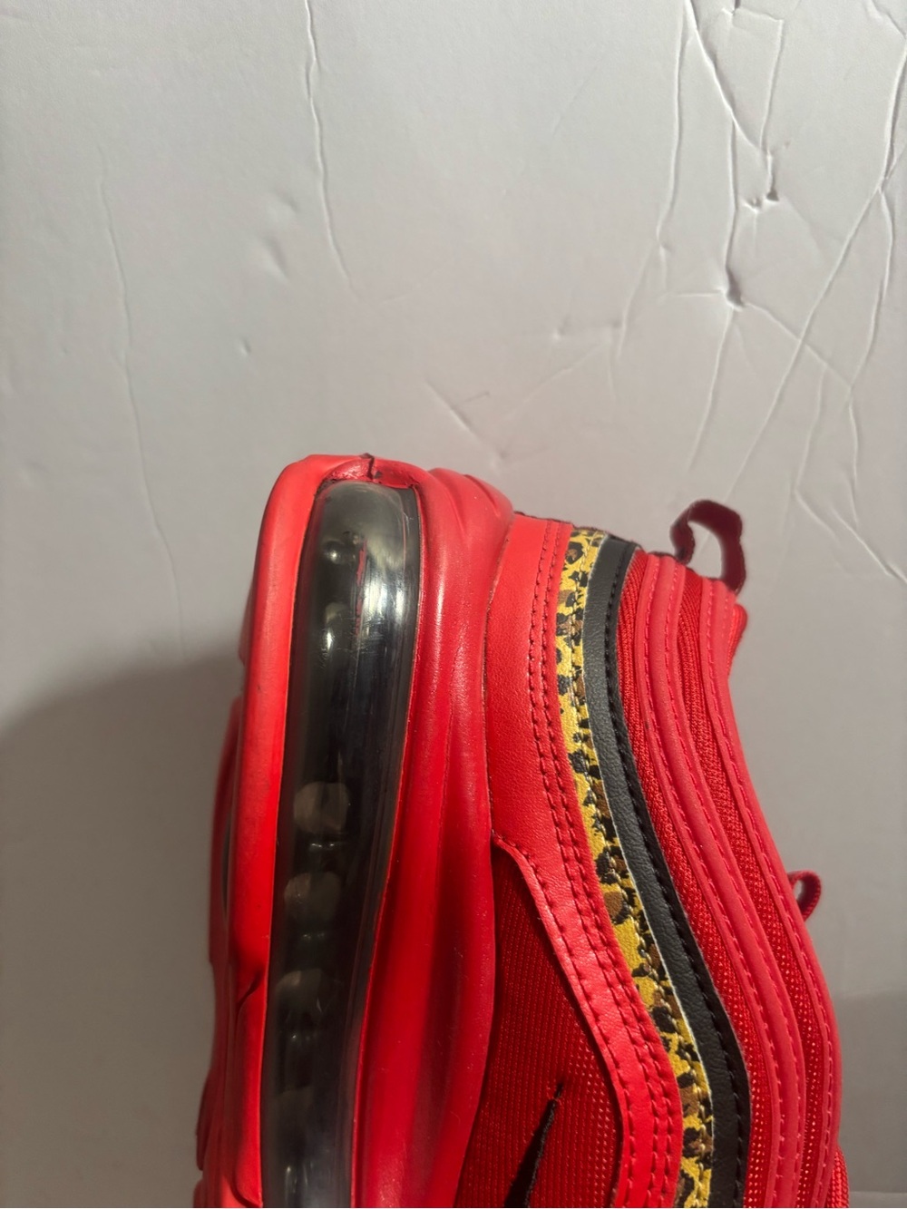Nike Air Max 97 University Bright Red Woman's Size 8 Leopard
BV6113-600 - Picture 8 of 11